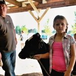 The Girl and Her Dairy Calf