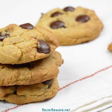Amish chocolate chip pudding cookies combine traditional cookie ingredients with a unique combination of shortening, butter, and pudding to make these moist pudding cookies irresistible. 