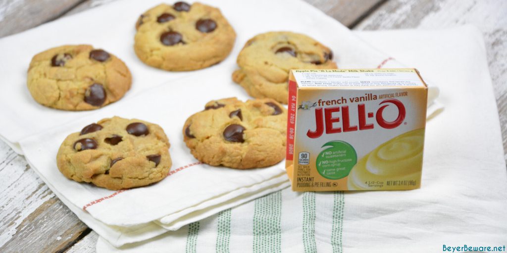 Amish chocolate chip pudding cookies combine traditional cookie ingredients with a unique combination of shortening, butter, and pudding to make these moist pudding cookies irresistible.