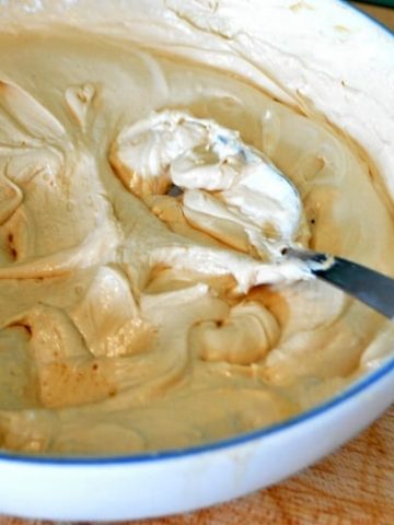 Amish peanut butter recipe is the sweet combination of marshmallow fluff, peanut butter, honey and a totally random secret ingredient. 