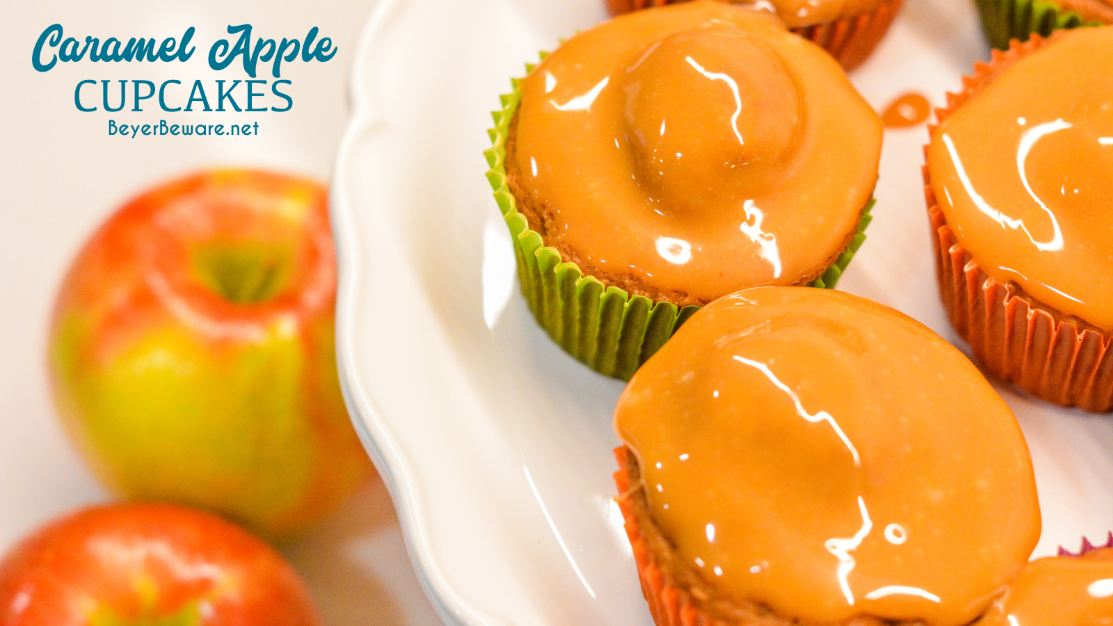 Caramel Apple Cupcakes recipe is a semi-homemade cupcake that combines a spice cake mix with fresh apple and a caramel topping for the cake version of caramel apple.