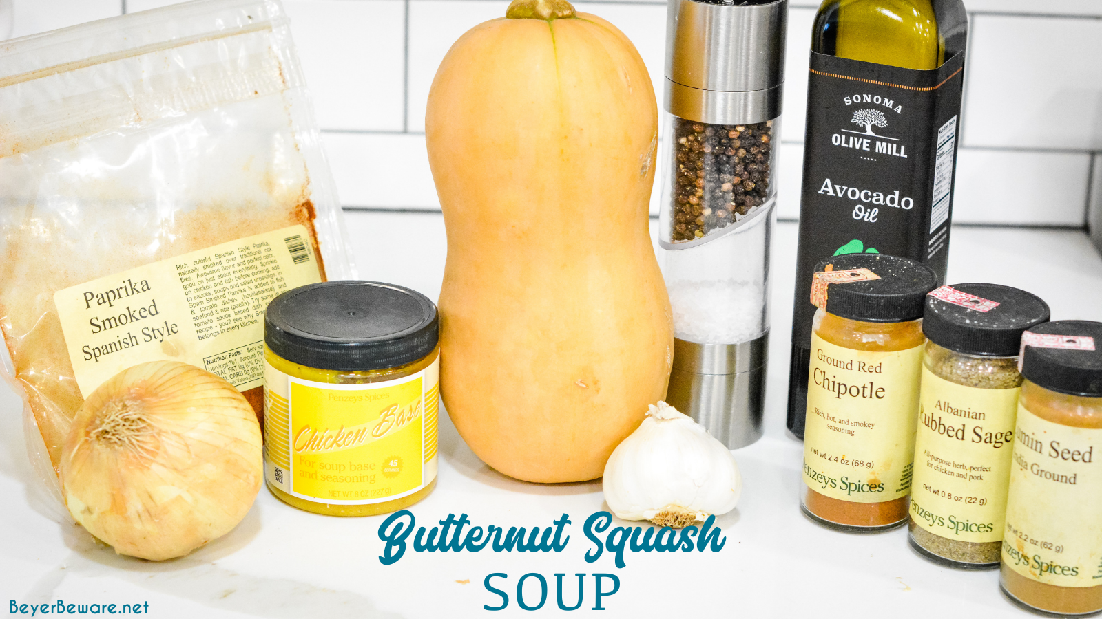 Butternut Squash Ingredients