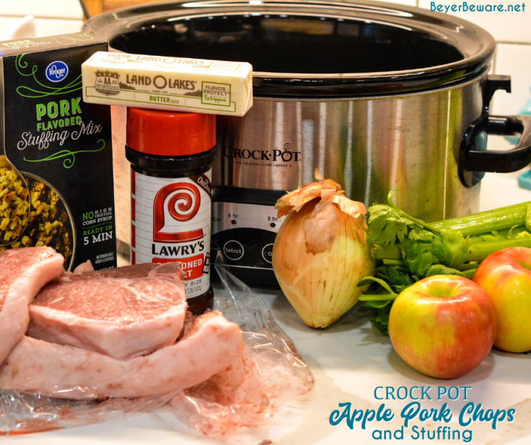 Here are the complete list of ingredients you will need to make these crock pot apple pork chops