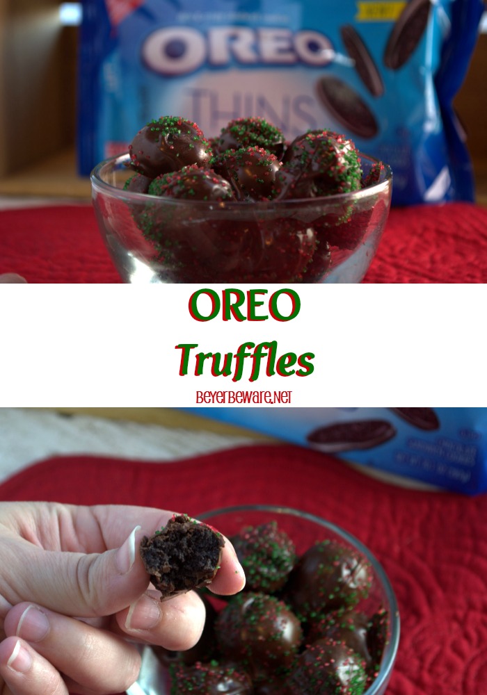 Oreo Truffles are a simple four ingredient recipe that will have your friends and family think you are a fancy truffle maker.