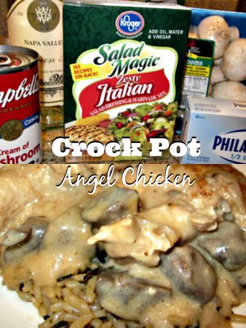 This crock pot angel chicken recipe taste complex but with simple ingredients and a few hours in the crock pot is all you need to a creamy chicken meal from your crock pot.