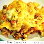 This is a traditional lasagna transformed to be made in the crock pot lasagna is a great way to have lasagna waiting for you when you get home at night.