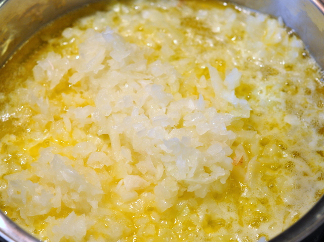 Onions sauting in butter onions sauting in butter