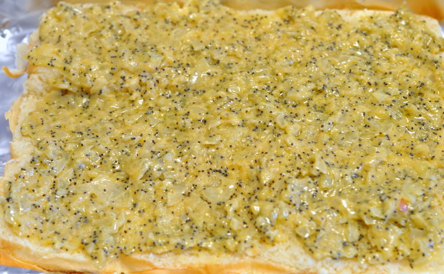 onion mixture spread on rolls onion mixture spread on rolls