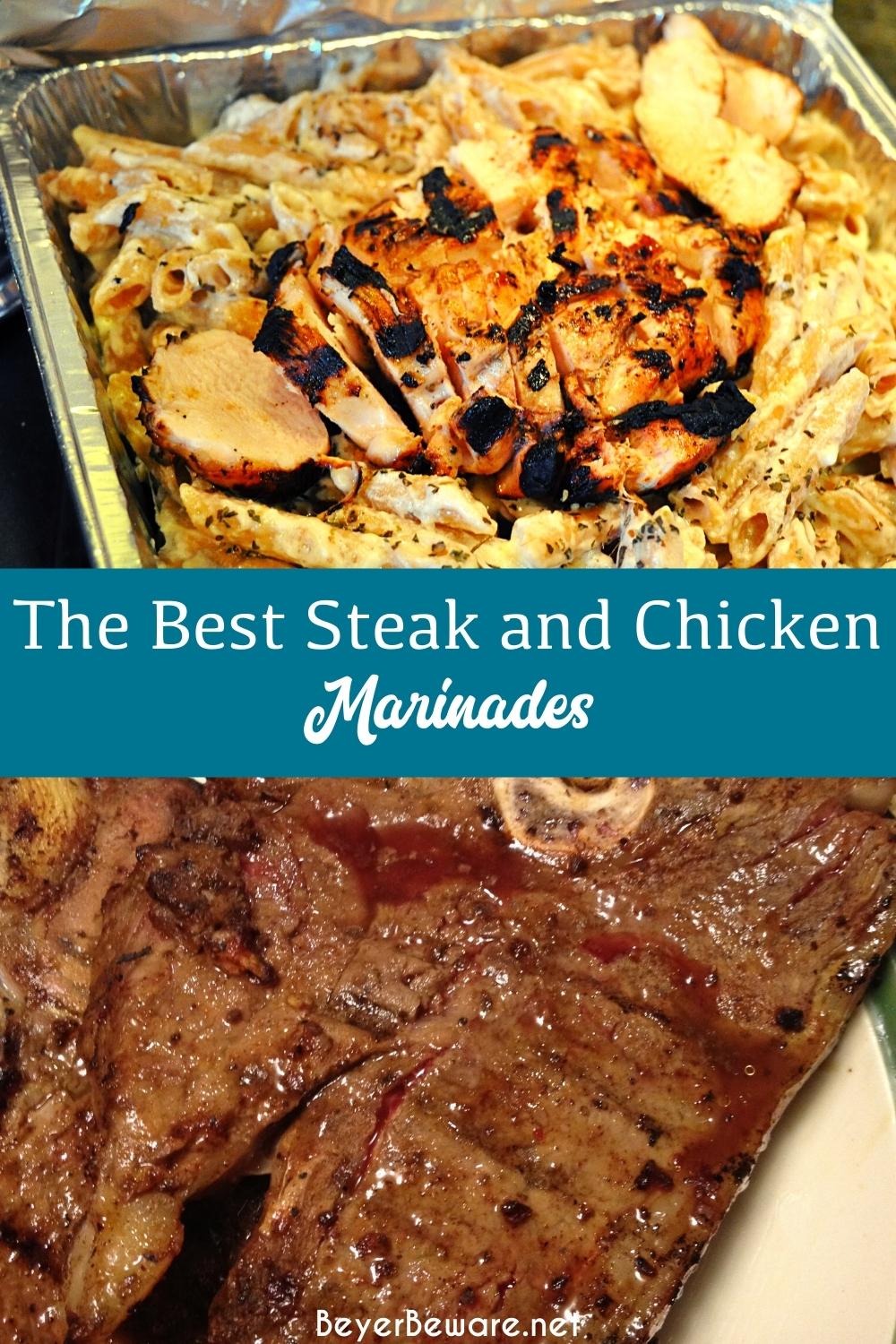 Grilling season calls for the best steak and chicken marinade recipes - simple honey mustard marinade and easy steak marinade recipe.