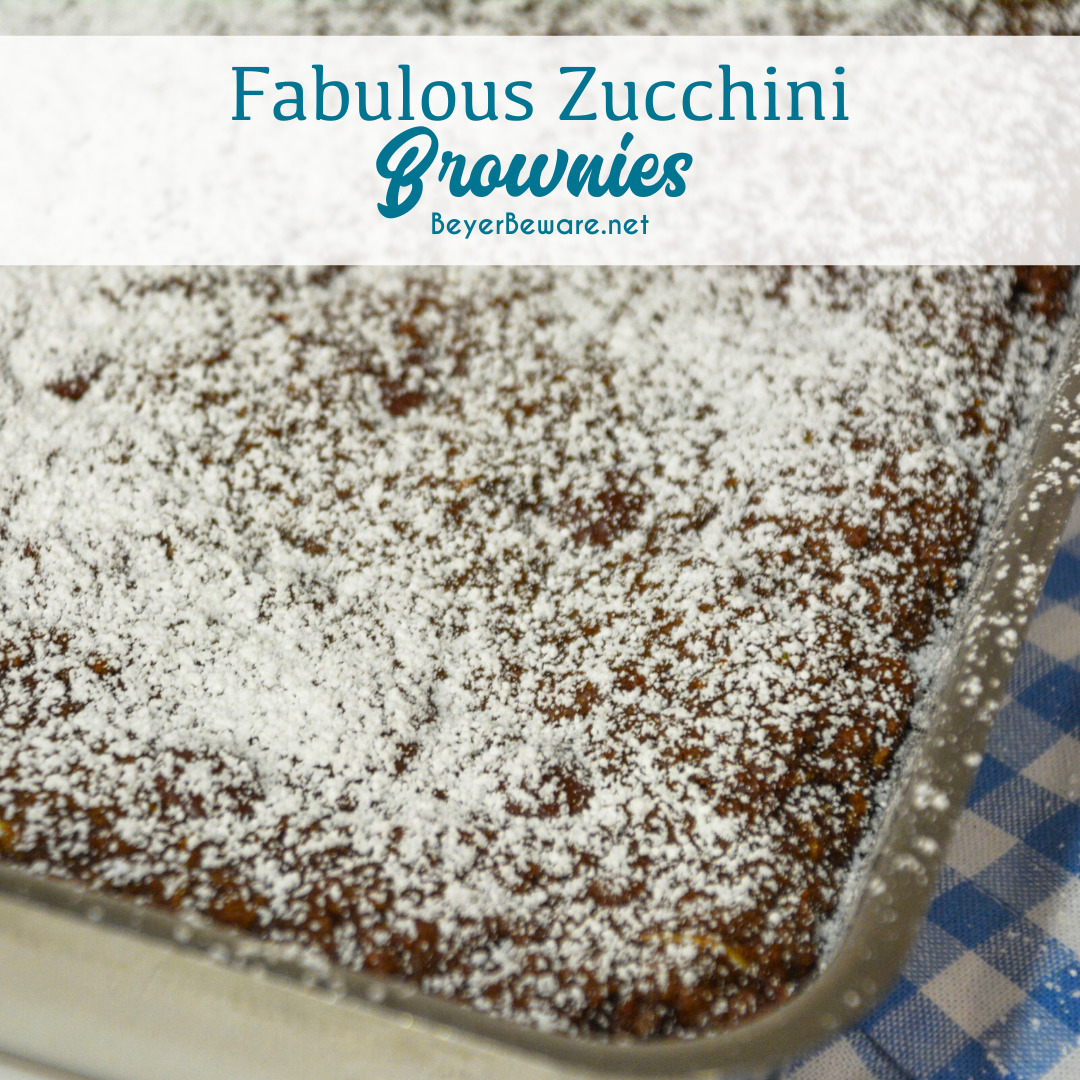 Fabulous zucchini brownies are a simple homemade brownie recipe made with shredded zucchini that is also egg-free to create a fudgy brownie treat with fresh zucchini.