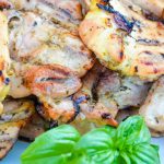 Grilled Garlic lemon basil chicken