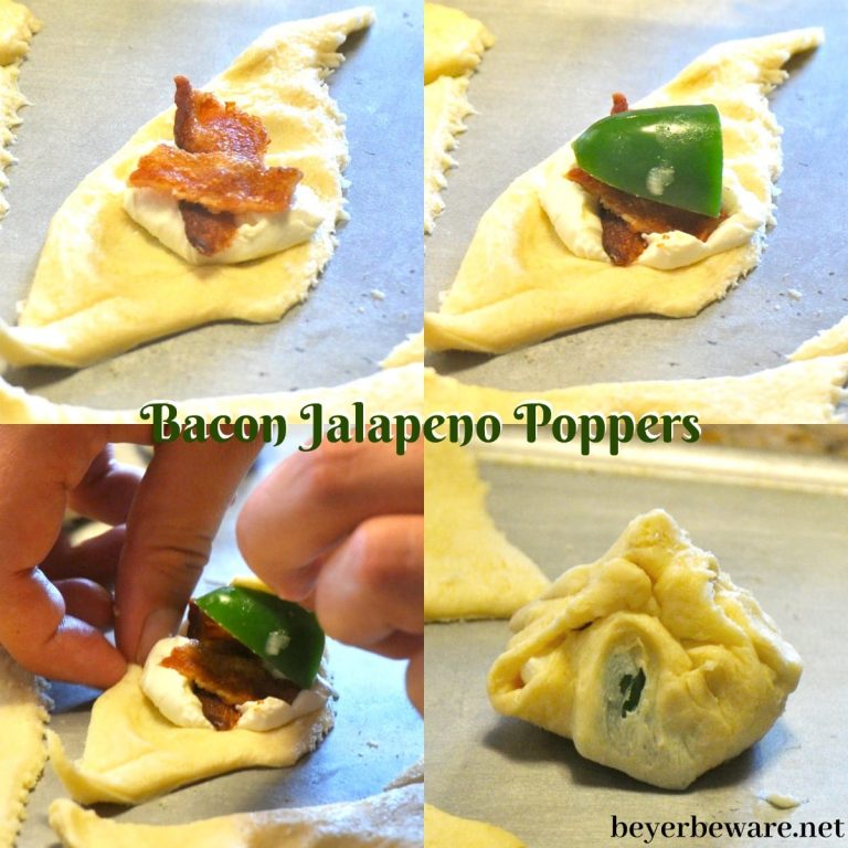 Bacon Jalapeno Poppers in Crescent Rolls