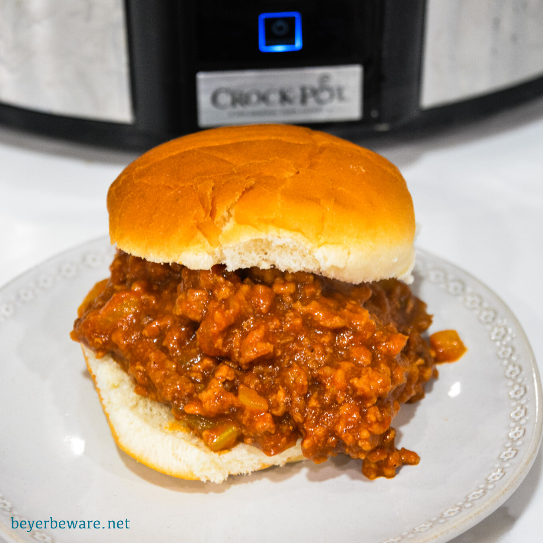 These crock pot sloppy joes for a crowd are just what you need when you need a recipe to feed a bunch of hungry people!