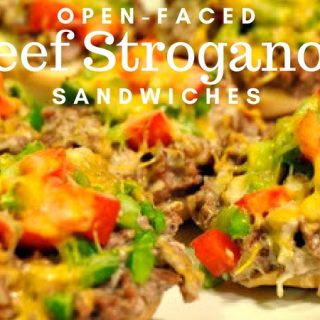 The flavors of beef stroganoff don't have to be just enjoyed over noodles. Open-face beef stroganoff sandwiches are perfect for a weeknight meal on-the-go.