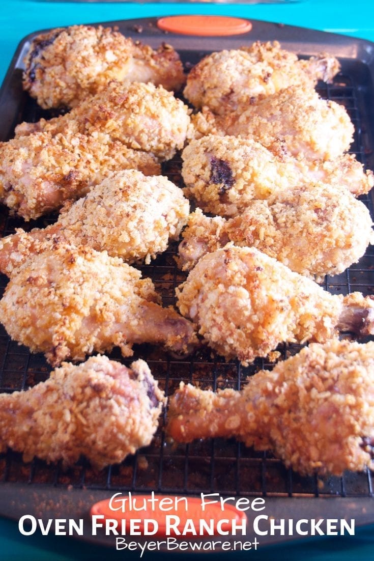 The secret to always being devoured chicken recipes, oven fried ranch chicken uses mayonnaise, ranch seasoning and Rice Krispies to form juicy, crunch ranch oven fried chicken. #chicken #FriedChicken #OvenBaked