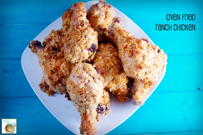 Oven Fried Ranch Chicken is a super satisfying fried chicken recipe without all the grease.