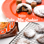 Rolo cake mix cookies are a simple cake mix cookie recipe with a caramel center from a Rolo candy made with just 4 ingredients.