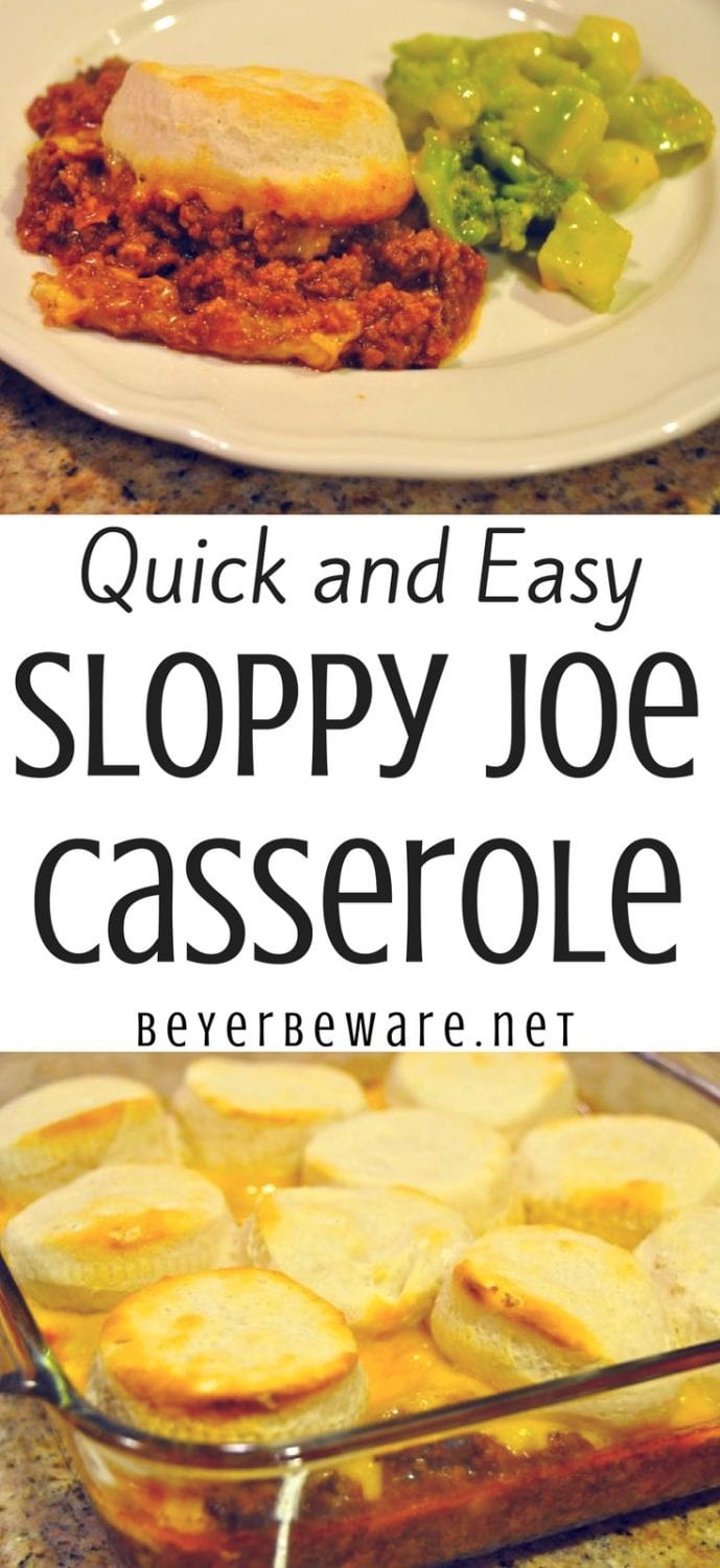 Quick and easy Sloppy Joe Casserole is the perfect weeknight meal recipe when you have leftover sloppy joe in the fridge or freezer it is 3 simple ingredients.