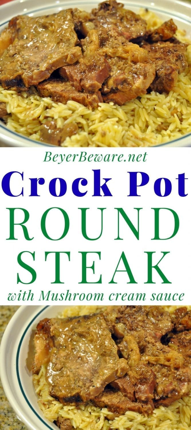 Easy Crock Pot Round Steak with Mushrooms - NeighborFood