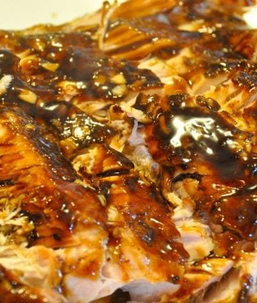 Garlic Balsamic Glazed Pork Loin