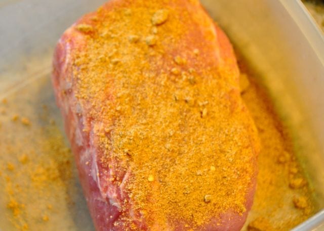 pork loin with fajita rub