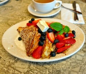 French Toast Brioche with fruit