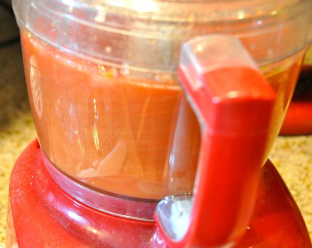 Making Salsa in the Food processor