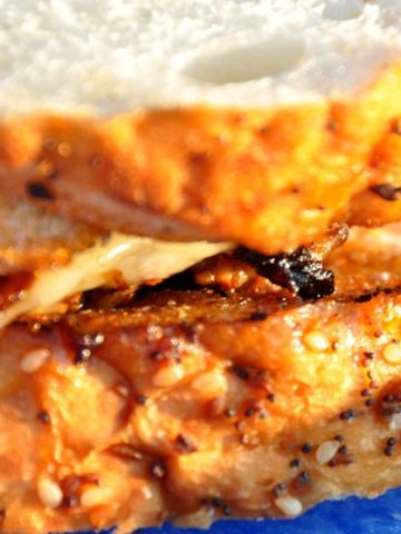 French onion soup beef burger