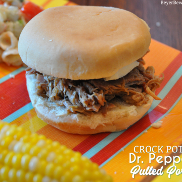 Crock Pot Dr. Pepper Pulled Pork is a sweet and spicy pulled pork recipe made with Dr. Pepper and chipotle peppers in adobo sauce to give this pulled pork a flavorful combo of heat and sweet.