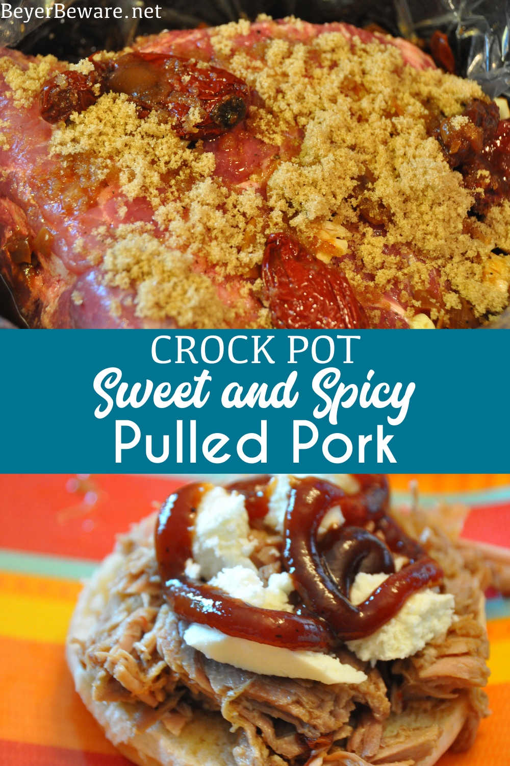 Crock Pot Dr. Pepper Pulled Pork is a sweet and spicy pulled pork recipe made with Dr. Pepper and chipotle peppers in adobo sauce to give this pulled pork a flavorful combo of heat and sweet.