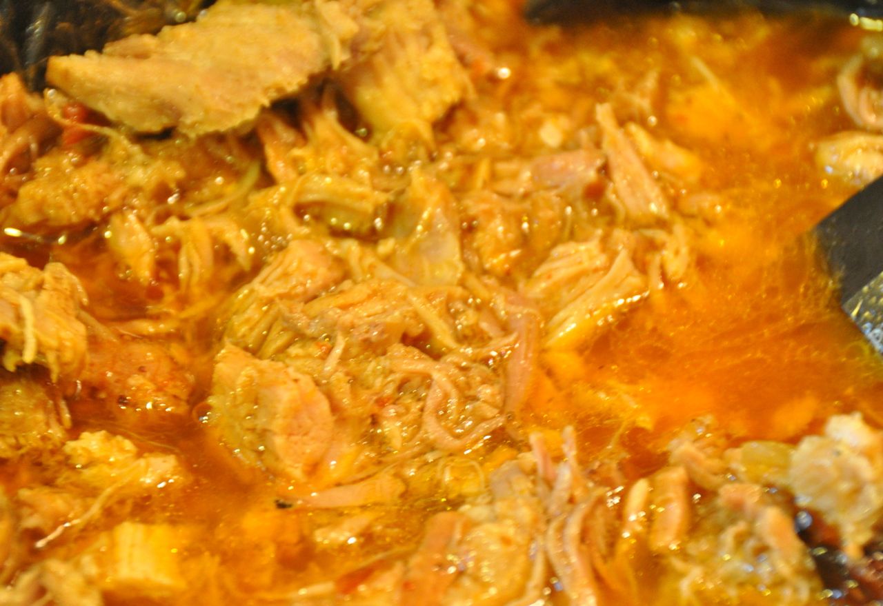 shredded crock pot Dr. Pepper pulled pork