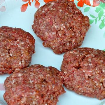 Press into patties that are slightly larger than the buns you plan on using.