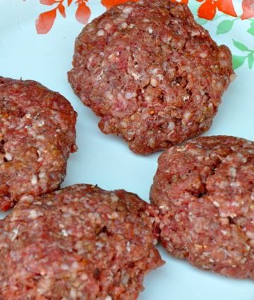 Press into patties that are slightly larger than the buns you plan on using.