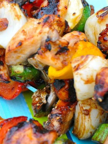 Grilled Asian Chicken Kabobs