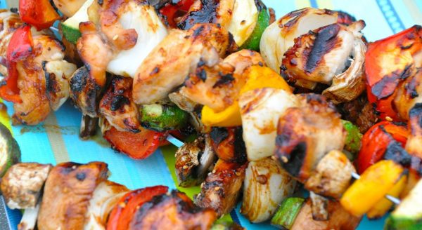 Grilled Asian Chicken Kabobs