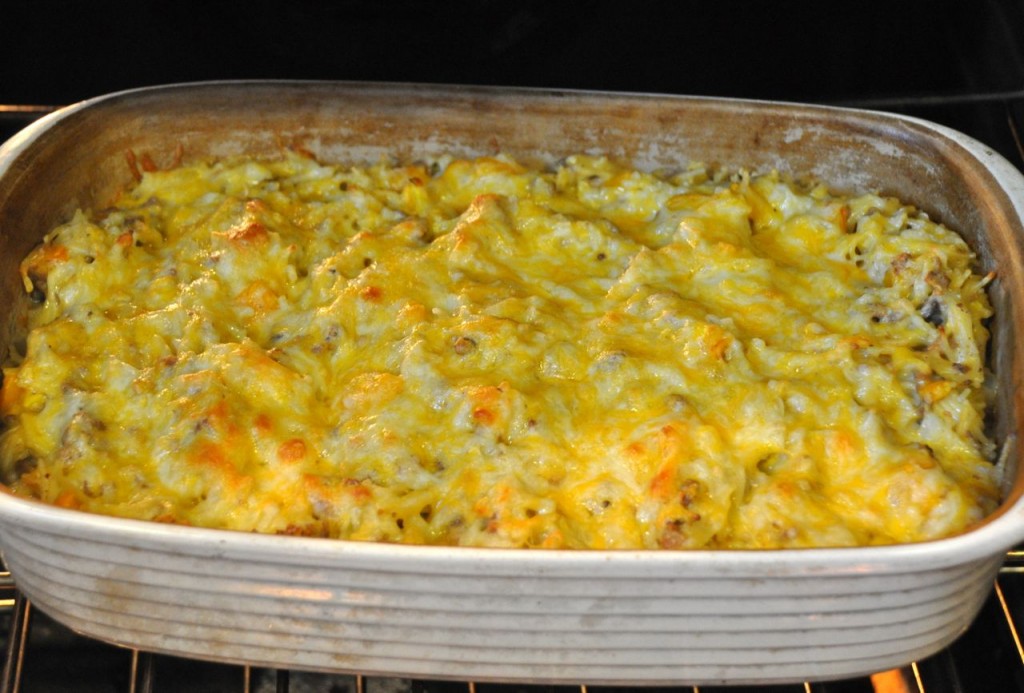 Baked Beefy Spaghetti Casserole