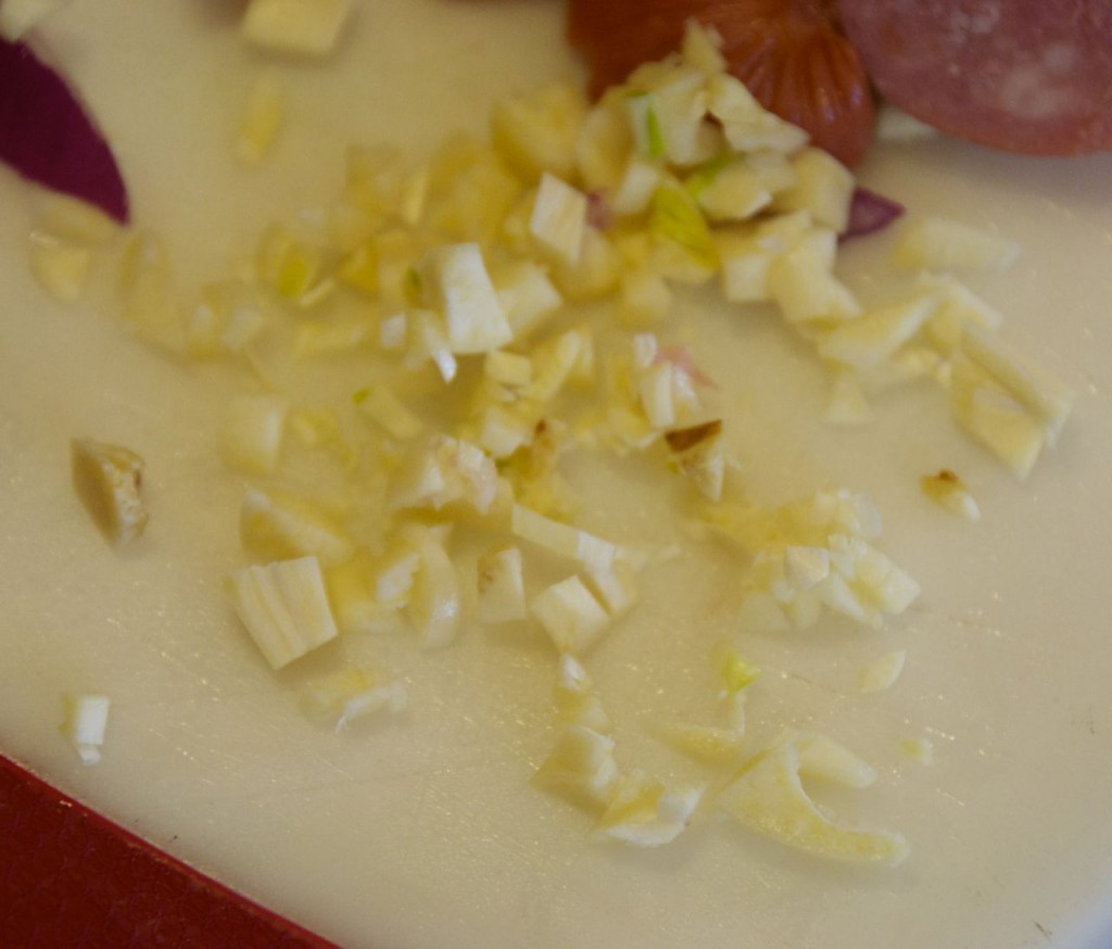 diced garlic