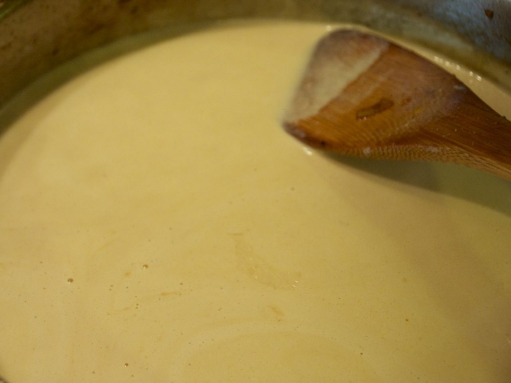 cream and white wine sauce