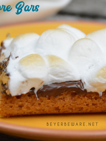 S'mores bars are an easy fall baked treat for the the marshmallow, chocolate, and graham cracker lovers.