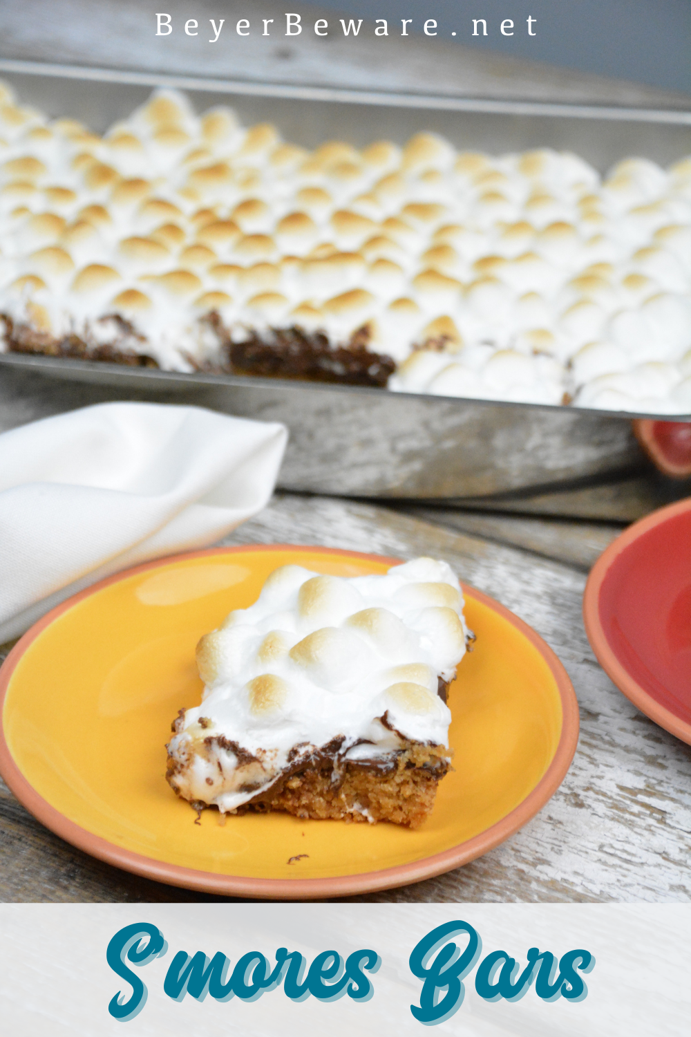 S'mores bars are an easy fall baked treat for the the marshmallow, chocolate, and graham cracker lovers.