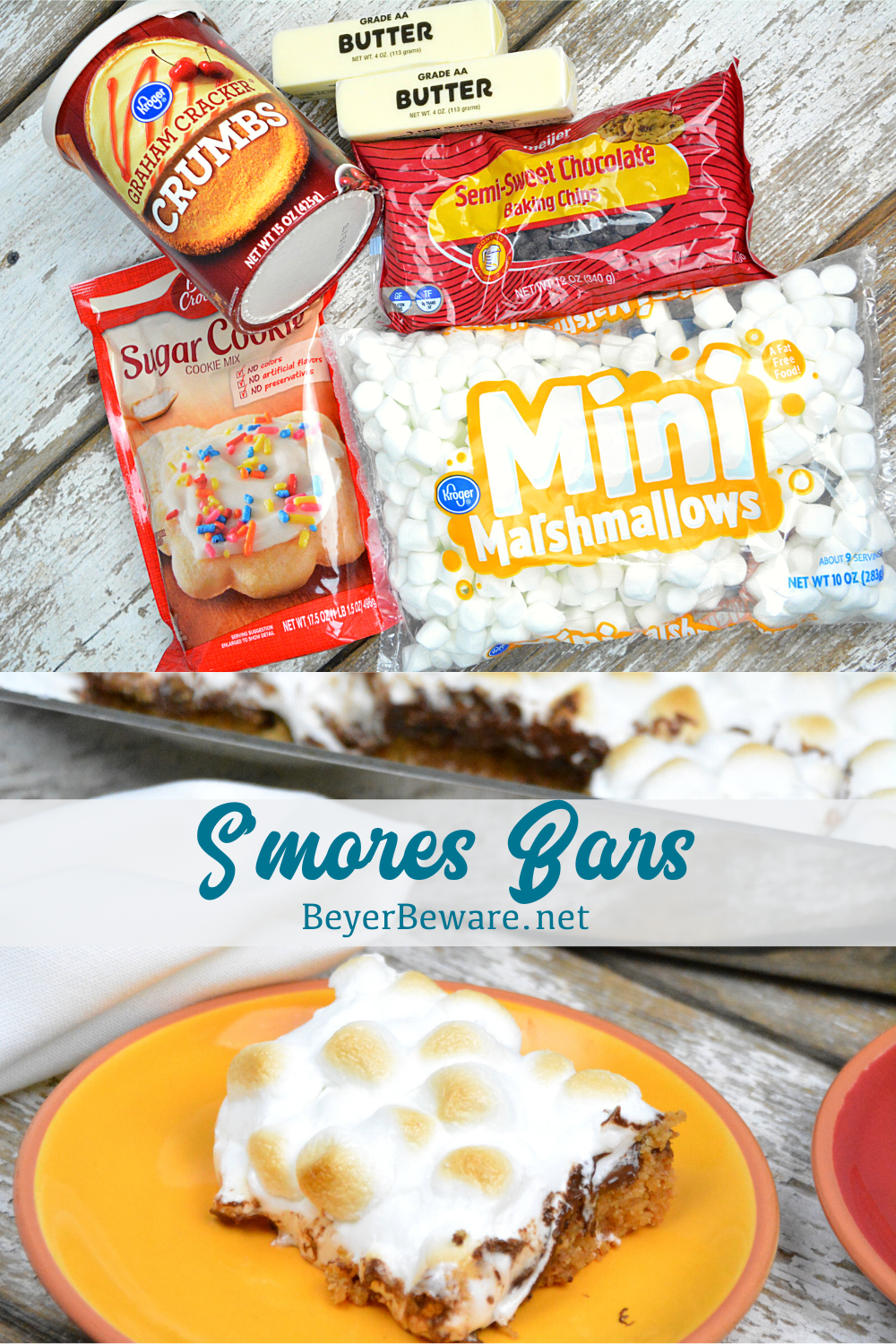 S'mores bars are an easy fall baked treat for the the marshmallow, chocolate, and graham cracker lovers.