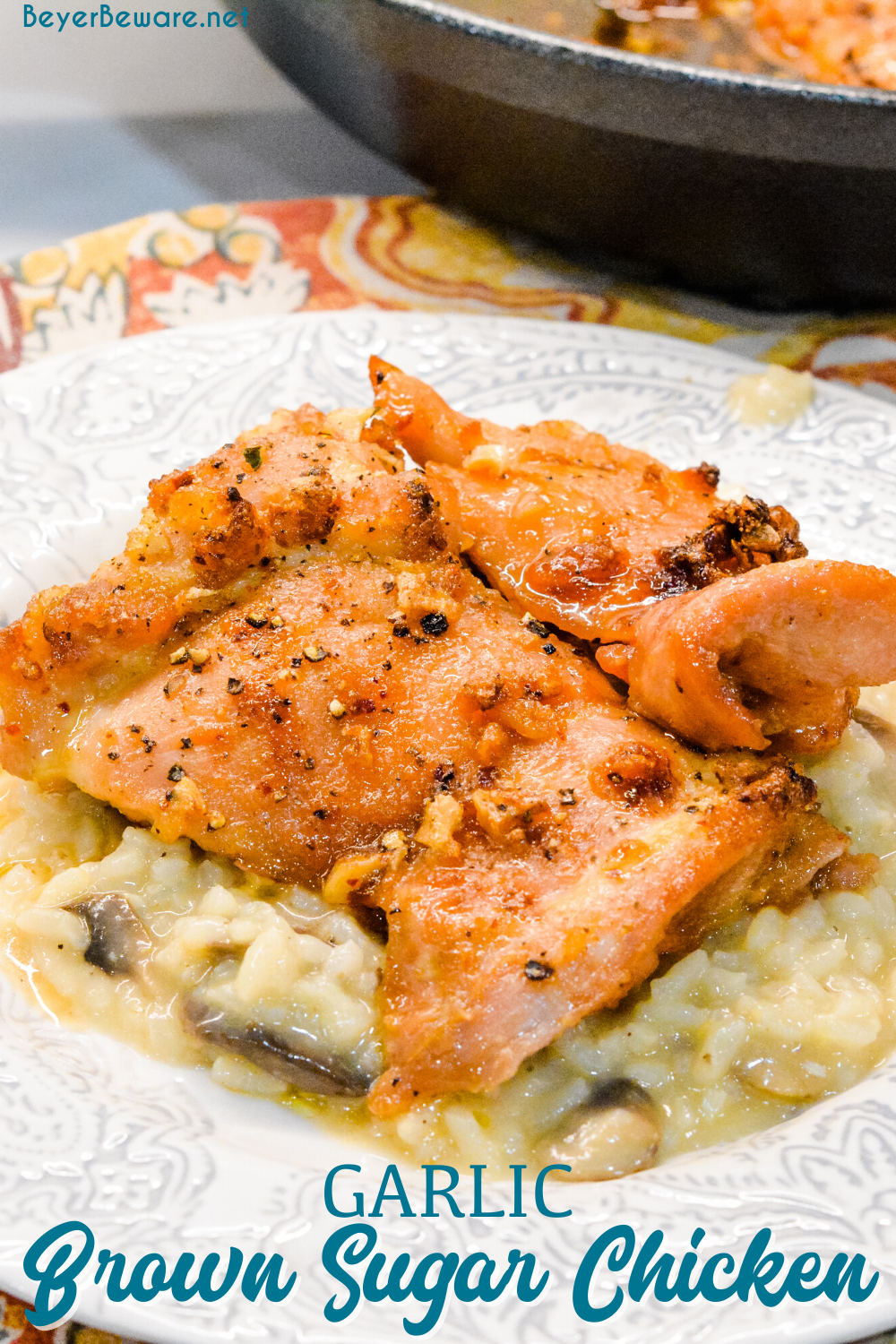 Garlic brown sugar chicken is a simple oven-baked chicken recipe, full of flavor with less than 5 ingredients and can be on the table in 30 minutes.