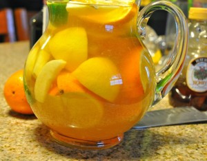 Pitcher of Honey Crisp Apple Sangria