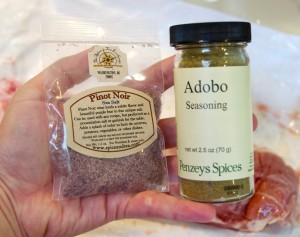 salt and adobo seasoning