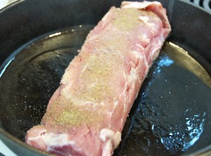 browning pork loin