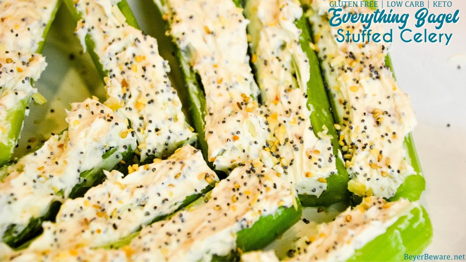 Everything Bagel Stuffed Celery