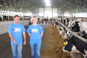 Wim and Leontien with the girls