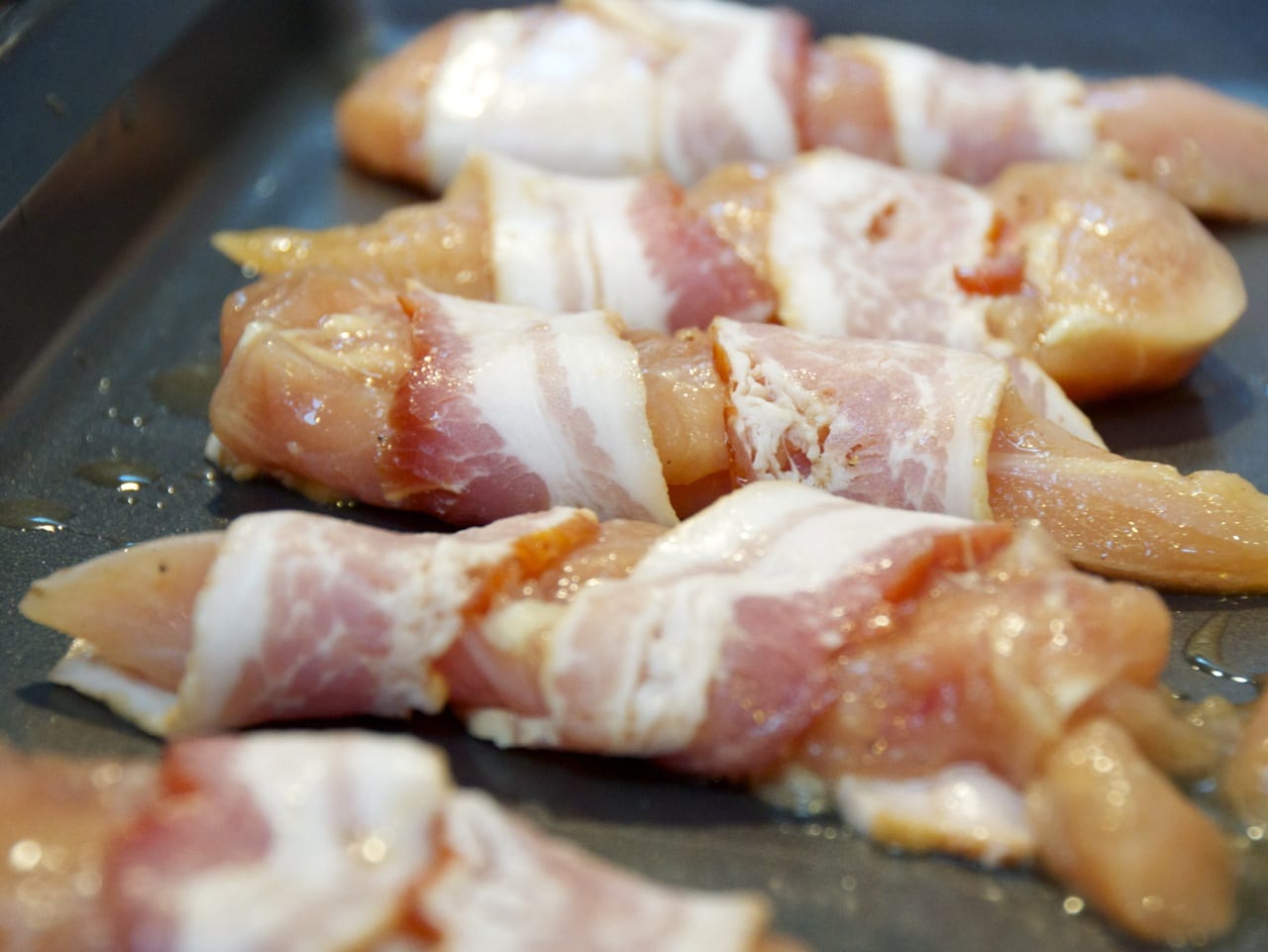 Bacon wrapped chicken tenders