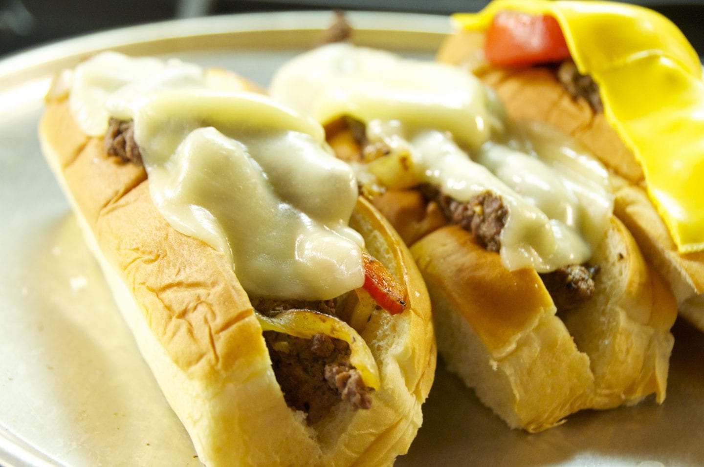 Philly Cheese cubed steak sandwiches