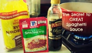 secret spaghetti sauce ingredients